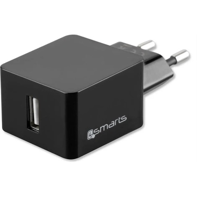 4smarts Зарядно за Телефон, 4SMARTS 220v Voltplug 2.1a, Черен (4S465497)