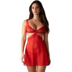 Obsessive Нощница и прашки Cupide Desir Babydoll чeрвен