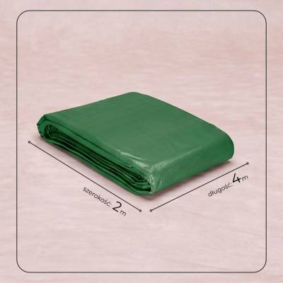 Springros krycí plachta s oky 2 x 4 m 120g PE zelená PROTECT GA2136-XG