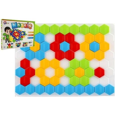 Teddies Mozaika klobouček 4cm pro nejmenší hladký 80ks v krabici 45x34x4cm 12m+