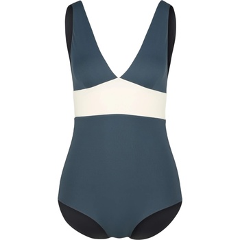 MYMARINI Дамски бански костюм MYMARINI Women's Plungesuit Swimsuit - Black / Grey / White (150-5675-0111)