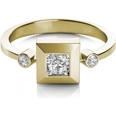 Couple prsten Ima ve žlutém zlatě se zirkony 6810203 0 1