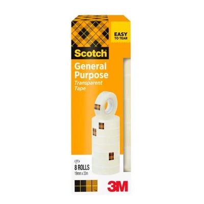 3M Самозалепваща лента, 19 mm x 33 m, 3M SCOTCH, прозрачна 7100336276 (7100336276)