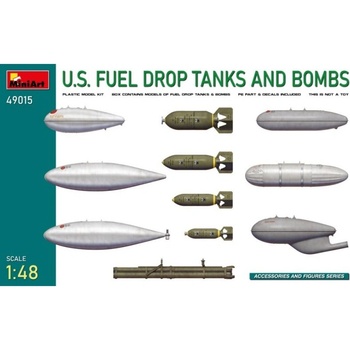 U.S. Fuel Drop Tanks and Bombs w/ PE&decals MiniArt 49015 1:48
