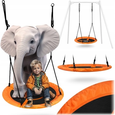 Neo-Sport Hojdací kruh Swingo XXL oranžový 95 cm