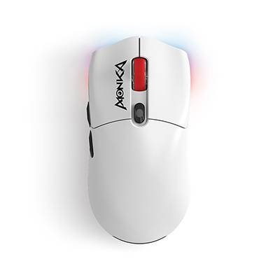 Myš bezdrôtová, Marvo MONKA G995W, biela, optika, 26000DPI