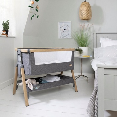 tutti Bambini CoZee Bedside Crib 80,5x51cm 2024 Oak and Charcoal