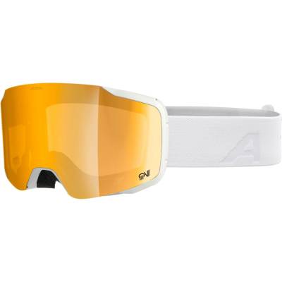 Alpina Ски маска Alpina Taos QV S2 Ski goggles - White Matt / Quattro Varioflex Gold - размер One Size (417-3412-0211)