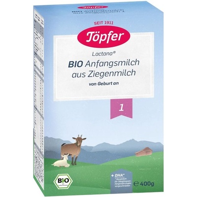 Töpfer Био козе мляко за кърмачета Töpfer Lactana 1, опаковка 400 g (4006303004710)