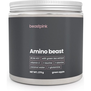 GymBeam BeastPink Amino Beast 270 g зелена ябълка