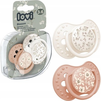 Lovi cumlík silikon dynamický Blossom Ivory 2 ks