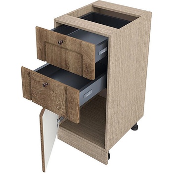 Image 1 of ИРИМ Долен кухненски шкаф с две чекмеджета и врата Сити МФ-Дъб натурал-06-73 40 см