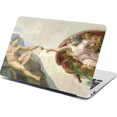 Sablio Samolepka na notebook Stvorenie Adama - Michelangelo Buonarroti - 38x26 cm