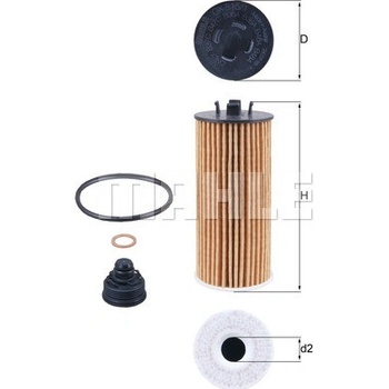 Olejový filter MAHLE ORIGINAL OX 815/1D (OX815/1D)
