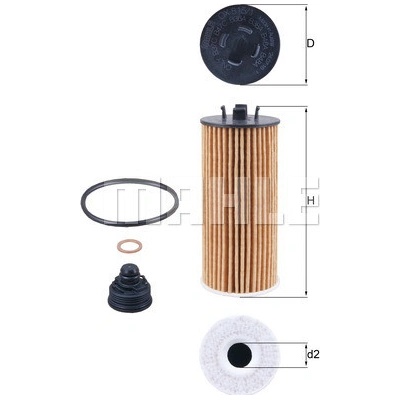 Olejový filter MAHLE ORIGINAL OX 815/1D (OX815/1D)