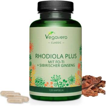 Vegavero Златен корен + Фо-ти и Сибирски Женшен 120 капсули | Vegavero (VV-VITA-217)