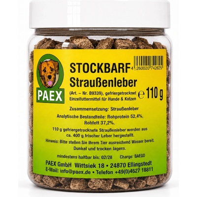 Paex Pštrosí játra mrazem sušená 110 g