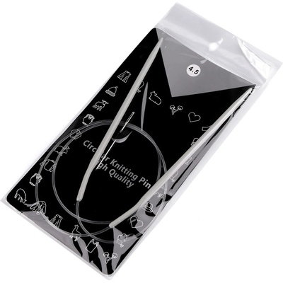 Kruhové jehlice č. 4,5; 5; 5,5; 6; 7; 8 stříbrná 1ks – Zboží Dáma