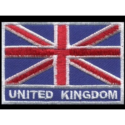 Nášivka UNITED KINGDOM blue vyšívaná zažehlovací