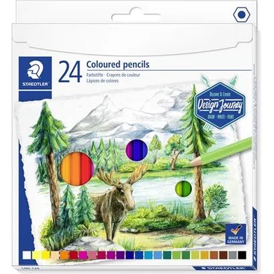 STAEDTLER Комплект цветни моливи, шестоъгълни, staedtler "146 c", 24 различни цвята 146c c24 (146c c24)