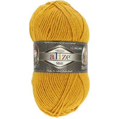 Alize Superlana Midi 02 šafránová žltá