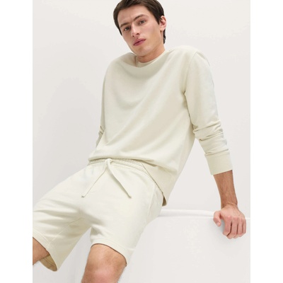 Marks & Spencer Шорти от чист памук с еластична талия Marks & Spencer кремав Marks & Spencer | Bezhov | МЪЖЕ | XXL