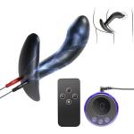 SuperLove E-Stim Prostate Anal Silicone Plug Set Black