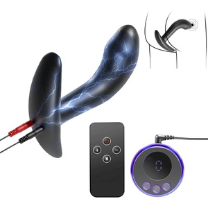 SuperLove E-Stim Prostate Anal Silicone Plug Set Black