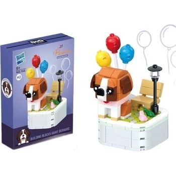 Zuanma pejsek Bernardýn, stavebnice z kostek 199 ks