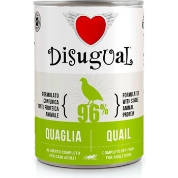 Disugual Quail - пълноценна храна за кучета с един източник на животински протеин, с пъдпъдък- 400 гр