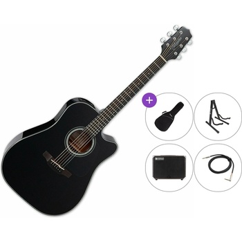 Takamine GD30CE Premium SET Black Електро-акустична китара Дреднаут