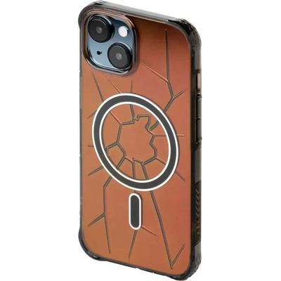 Kingxbar Кейс Kingxbar PQY Crack Series MagSafe за iPhone 15, черен (6959003513465)