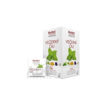 HERBEX Premium VEČERNÝ čaj bylinná zmes čaj 20 x 1,5 g