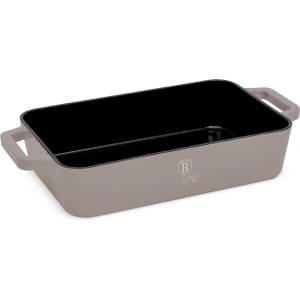 Berlinger Haus Продълговата чугунена тава за печене с емайл Taupe 30cm 55617 (BH/6526)