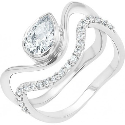 Eppi Romantický zásnubný set prsteňov s diamantmi Genevive RE48894