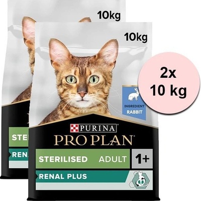 Pro Plan Cat Sterilised Renal Plus Rabbit 2 x 10 kg