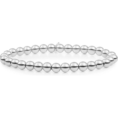 Sparkling Jewels stříbrný kuličkový náramek pro ženy Saturn SB-S-6MM-ADD