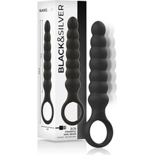 Black&Silver Bob Powerful Anal Beads Silicone