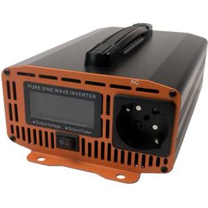 Houli Power Inverter инвертор на напрежение от 12V на 230V, 800W/1600W, чиста синусоида, 1 контакт (HPGC0008U 12V/50Hz/230V/EU)