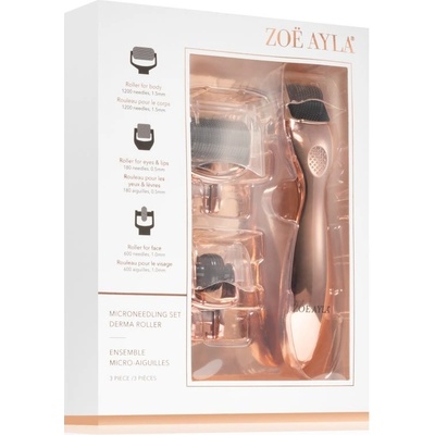 Zoë Ayla Micro-Needling Derma Roller Set mikroihličkový aplikátor na tvár a telo 1 ks