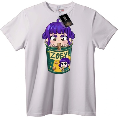 NOONEBRAND Тениска Zoey Купа Нудълс - 6XL, White