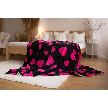 Jerry Fabrics Deka mikroplyš s baránkom Srdce Polyester 140x200