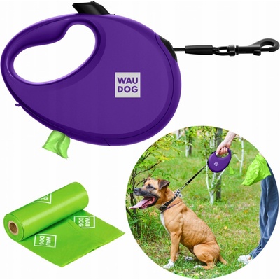 WAUDOG Vodítko automatické R LEASH se zásobníkem na sáčky