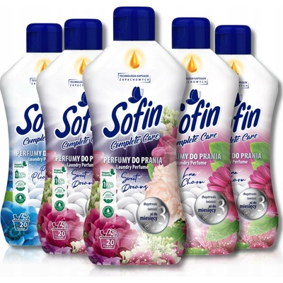 Sofin Parfém na prádlo do pračky a sušičky mix 5 x 300 ml 100 PD + Dárek