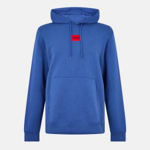 HUGO BOSS Суичър Hugo Mens HUGO Daratschi Drawstring Hoodie - Contemporary Streetwear Design - Blue 422