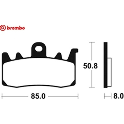 Predné brzdové doštičky / obloženie Brembo BMW 1200 R 1200 GS ADVENTURE 2014 - směs SC
