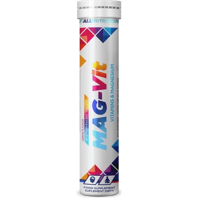 ALLNUTRITION Mag-Vit, лимон, 20 ефервесцентни таблетки, AllNutrition (8153)