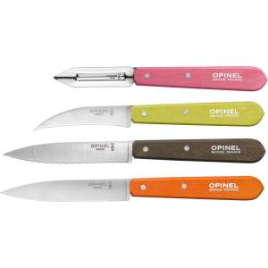 Opinel Комплект ножове ESSENTIELS FIFTIES, комплект от 4 бр. , многоцветна, габърово дърво, Opinel (OPIA0045654)
