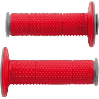 gripy Full Diamond (dvouvrstvé, extra měkké), RTECH (červeno-šedé, pár, délka 116 mm)
