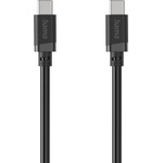 Hama Кабел usb-c - usb-c, 60w, 0.5 м, черен (hama-201819) - cybertrade